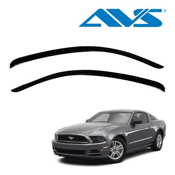 【AVS 正規品】 専用設計 スモークドアバイザー サイドバイザー 両面テープ 2枚 フロント 左右分 セット 12-14y フォード マスタング