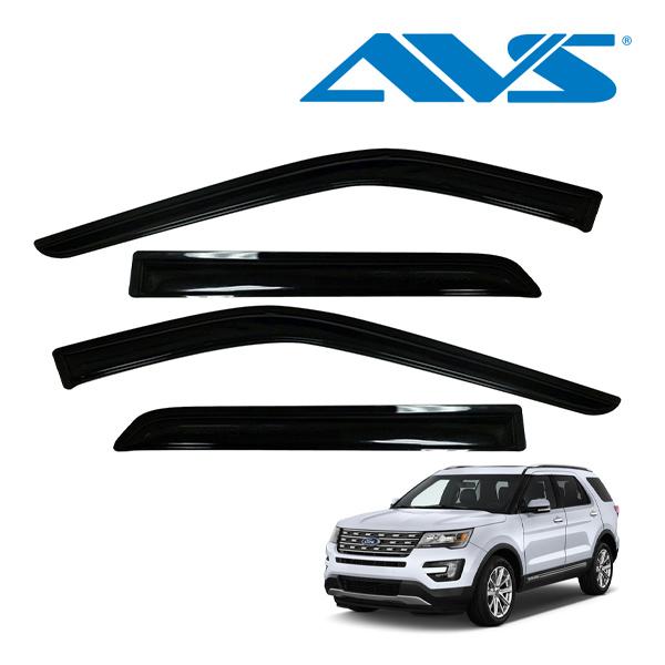 【AVS 正規品】 専用設計 スモークドアバイザー 両面テープ 4枚 フロント リア 前後 左右分 セット 11-19y フォード エクスプローラー