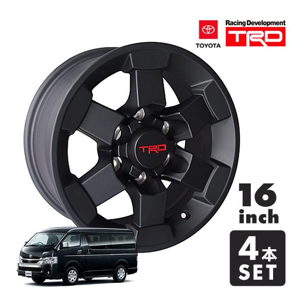 USトヨタ純正 TRD 16インチホイール マットブラック PTR20-35080 4本 