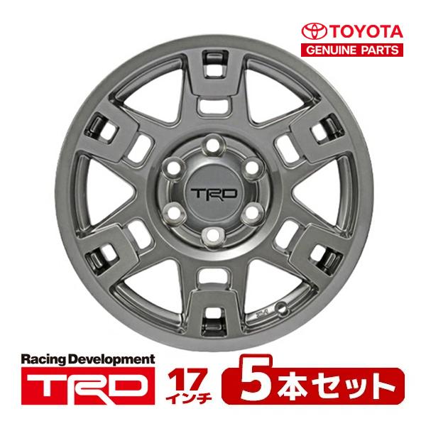 TRDホイール17インチUSトヨタ純正　ハイラックス　プラド　FJクルーザー USトヨタ純正 TRD 17インチホイール グロスガンメタル 5本セット
