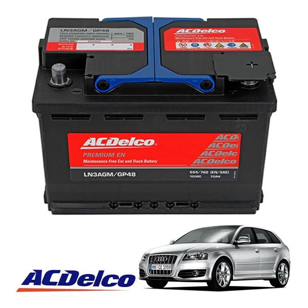 【ACDELCO 正規品】バッテリー LN3AGM メンテナンスフリー アイドリングストップ対応 アウディ AUDI 09-13y S3 スポーツバック 8P