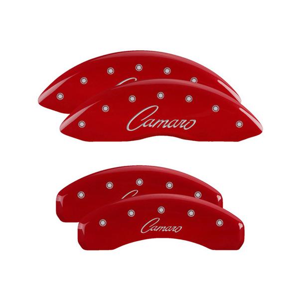 MGP シボレー カマロ ブレーキ キャリパーカバー レッド カマロロゴ筆記体 MGP 正規品 16-21y シボレー カマロ 専用設計 ブレーキ キャリパー