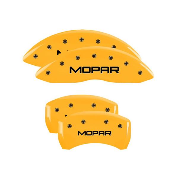 MGP 正規品】 専用設計 ブレーキキャリパーカバー イエロー MOPARロゴ 