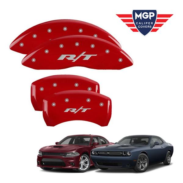 MGP 正規品 11-21y ダッジ チャージャー チャレンジャー 専用設計 ブレーキ キャリパーカバー レッド RT1(トラック)ロゴ 12162SRT1RD