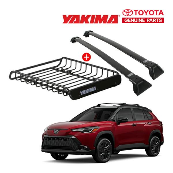【訳アリ】トヨタ カローラクロス用 ルーフキャリア ルーフラック YAKIMA（ヤキマ） USトヨタ純正 カローラクロス 10系 ベースキャリア +