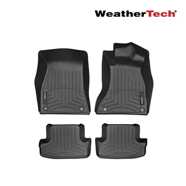 【WeatherTech 正規品】フロアマット ブラック フロント &amp; リア セット アウディ A5 S5 RS5(クーペ カブリオレ) 8T 