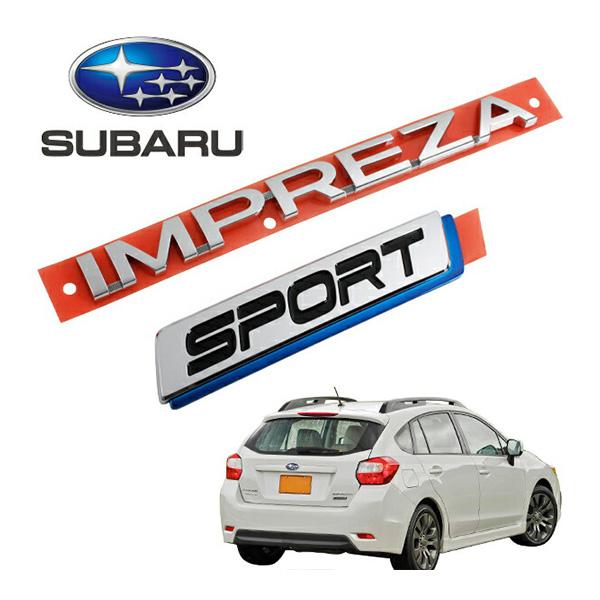 USスバル純正 インプレッサ IMPREZA SPORT リアエンブレム ゲート