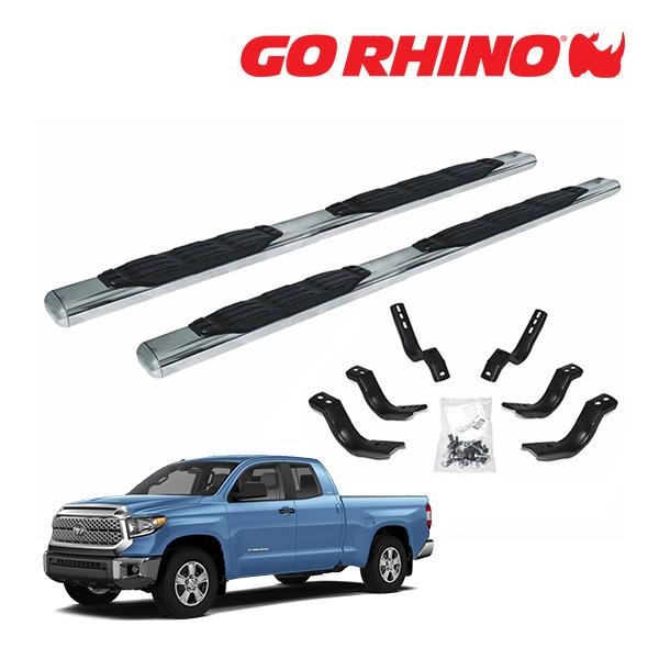 JT（即購入可能） GO RHINO 正規品】1000シリーズ ステンレス サイドステップ 5インチ