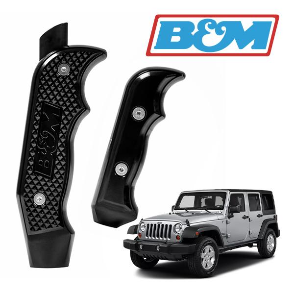 jkラングラー前期3.8Lモデル用B&M シフターグリップ 2個セット 黒 jkラングラー前期3.8Lモデル用B&M シフターグリップ 2個セット