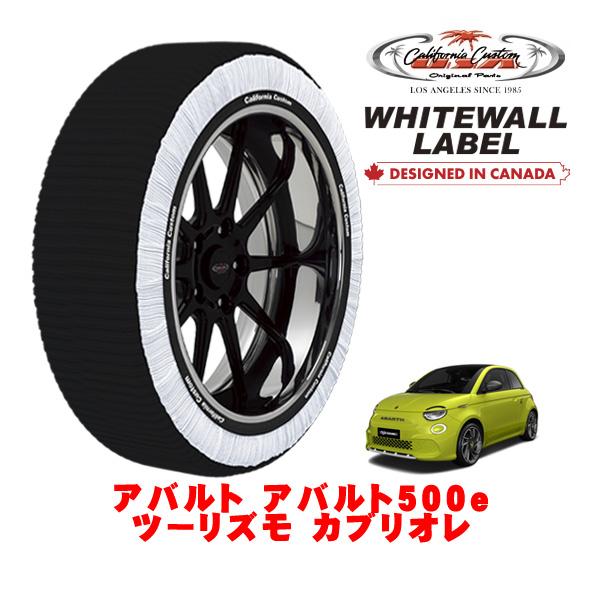 カリフォルニアカスタム スノーソックス WHITEWALL LABEL Mサイズ 205/40R18 18インチ アバルト アバルト500e ツーリズモ カブリ