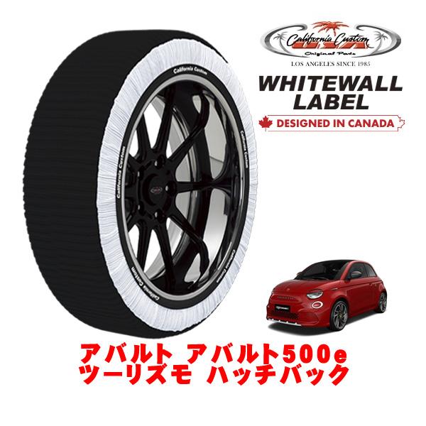 カリフォルニアカスタム スノーソックス WHITEWALL LABEL Mサイズ 205/40R18 18インチ アバルト アバルト500e ツーリズモ ハッチ