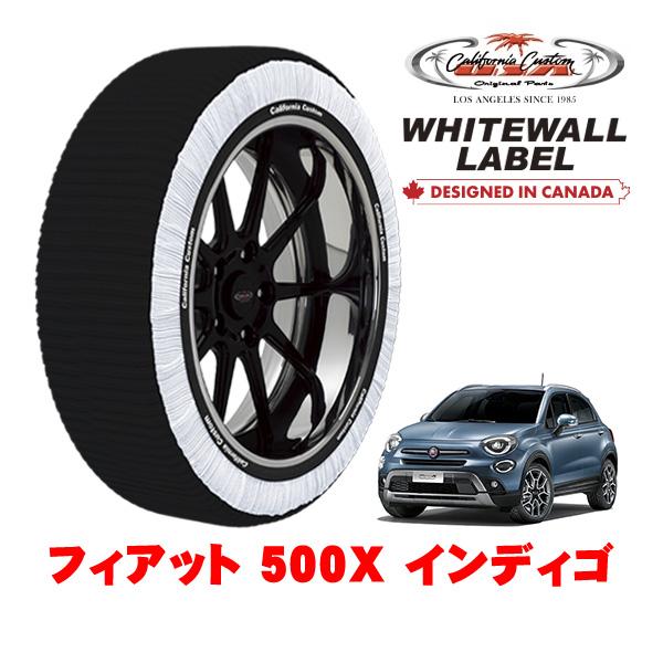 カリフォルニアカスタム スノーソックス WHITEWALL LABEL Lサイズ 225/45R18 18インチ フィアット 500X チンクエチェントエックス