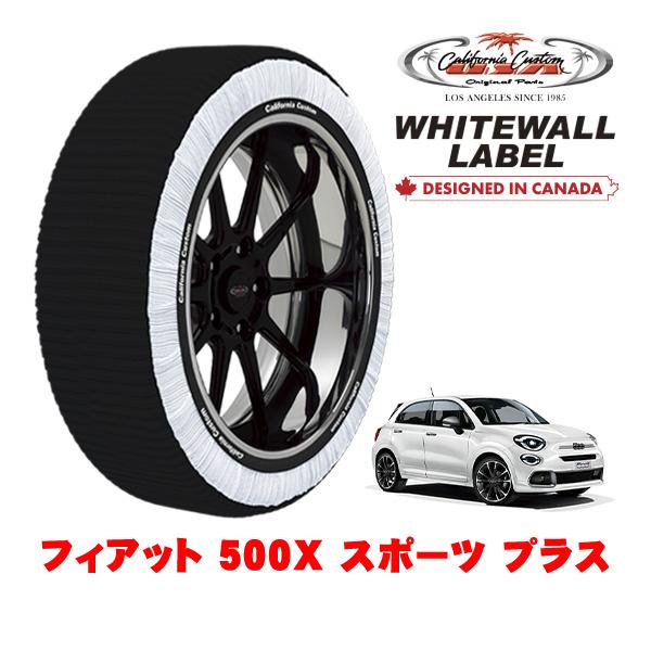 カリフォルニアカスタム スノーソックス WHITEWALL LABEL Lサイズ 225/45R18 18インチ フィアット 500X チンクエチェントエックス