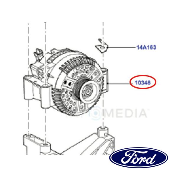 フォード純正 オルタネーター ジェネレーター ダイナモ 130AMP