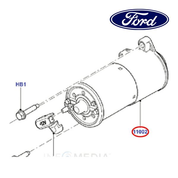 フォード純正 スターターモーター セルモーター 6L2Z11002BA 06-10y