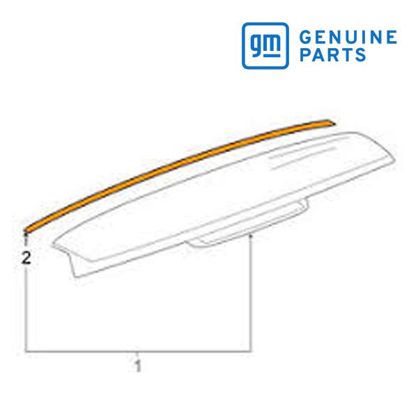 GM純正 リア スポイラー シール モール 15270012 07-13y エスカレード