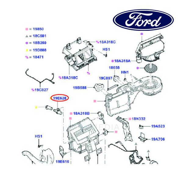 かく専用 フォード純正 ベンチユリー エアコン エア コントロール エキパン