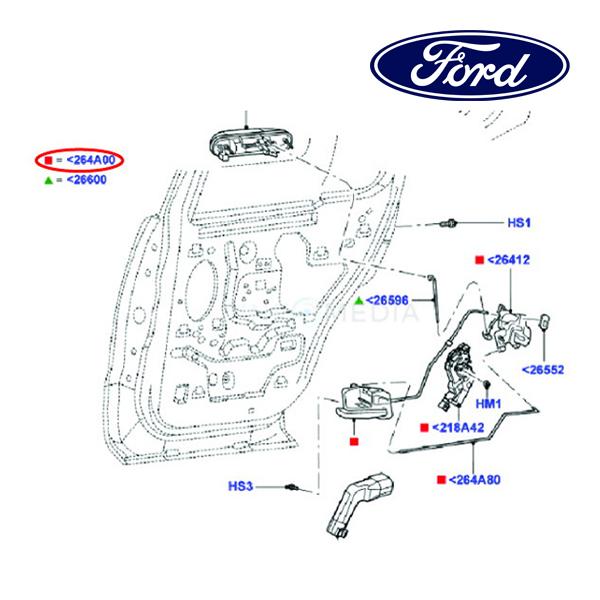 即購入◯ フォード純正 ドア ロック リア 左側 LH 運転席側 5L2Z78264A01AC 04