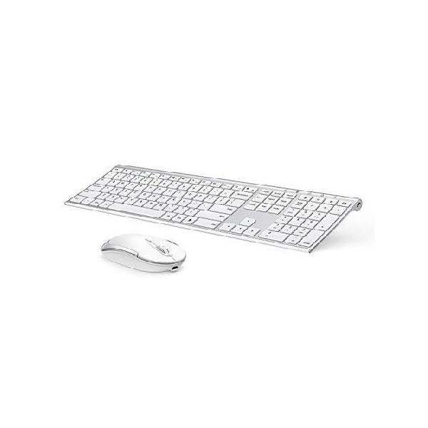 Wireless Keyboard and Mouse, Vssoplor 2.4GHz Rechargeable Compact Quiet  Full-Size Keyboard and Mouse Combo with Nano USB Receiver for Window＿並行輸入  :B07TTFV3YZ:輸入雑貨店CALIN 通販 