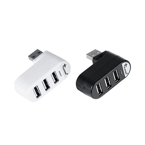 回転式 縦付可能 3ポート USB 2.0 ハブ (白) :20200103224127-00040:Calin1ヤフー店 通販 Hosa USH-204 USB2.0対応 4ポート USBハブ
