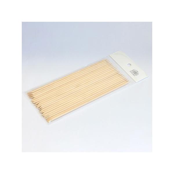 先がポイントになっているウッドスティックです。内容量:20本サイズ:約176mm