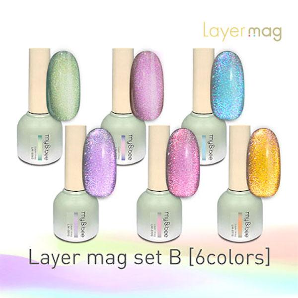my&beeマグネット 7本セット Layer mag my&bee マイビー レイヤーマグセットB (007~011/6色) LM-SB