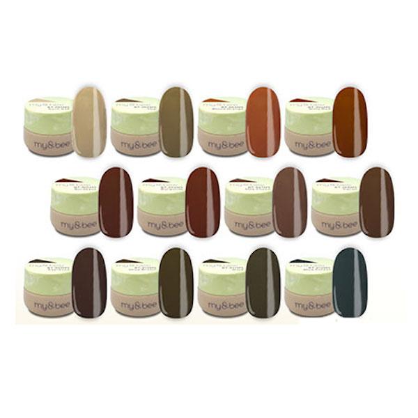 my&bee ビターシリーズ 12色セット my&bee マイビー カラージェル ビターセットA(12色) BT-SA : ネイル