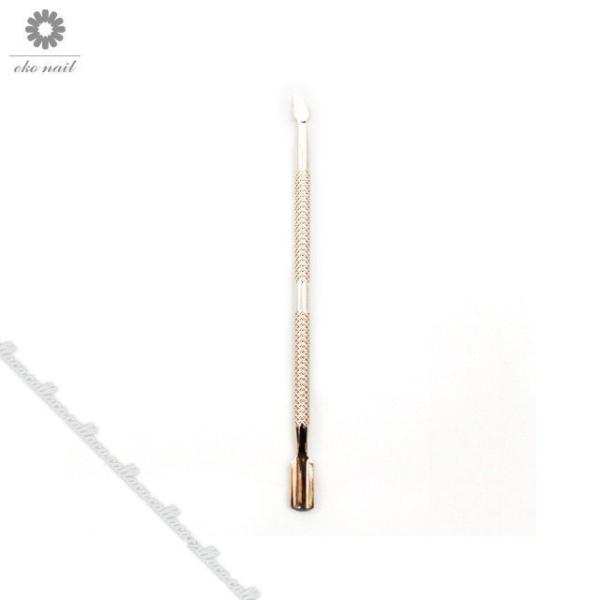 誰にでも使いやすい初心者向けキューティクルプッシャーです!甘皮を押し上げる際に使用する必需品ですコンパクトでスタンダードな使い易さですジェルとラメを混ぜたりする際に便利なアイテム。 ステンレス製で錆びにくく使いやすいです。丈夫なステンレス製...