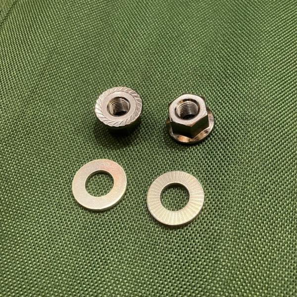 シマノ shimano ハブ ナット Y20G10000 B.C.5/16インチ 2個ワッシャー Y24J31010 ワッシャー（2 mm）2個DH-C2100HB-NX22-J/JC