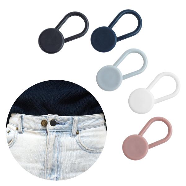 簡単にサイズ調整ができるウエストアジャスター調節ボタン糸や針は一切使わない！ウエスト調節ボタン少しウエストがきつい…などちょっとした調節にピッタリ！ズボンなどのボタンに装着するだけで簡単に調節ができます。穴を開けずに調節できるのでお気に入り...