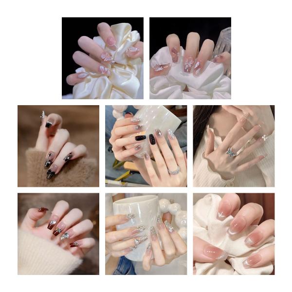 貼るだけで簡単にお洒落を楽しめるネイルチップ。ご自宅で簡単にサロン級のネイルを体験することができます！繰り返しご使用いただけるので普段ネイルができない方やネイル初心者にもピッタリ♪商品詳細内容量：24枚セット製造国：中国※ウッドスティックや...