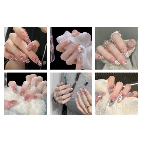 貼るだけで簡単にお洒落を楽しめるネイルチップ。ご自宅で簡単にサロン級のネイルを体験することができます！繰り返しご使用いただけるので普段ネイルができない方やネイル初心者にもピッタリ♪商品詳細内容量：24枚セット製造国：中国※ウッドスティックや...