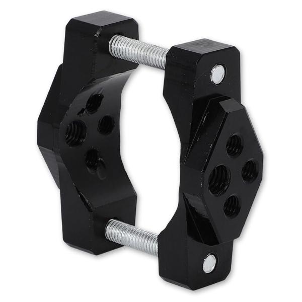 バイク フォグ ランプ ステー stay パイプ クランプ 自転車 汎用 バー 固定 ウインカー ハンドル ホルダー ブラック 42mm