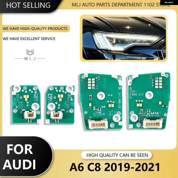 並行輸入品 アウディ A6 C8 2019 - 21  LED ヘッドライト デイタイム ランニング ターン シグナル モジュール 光源チップ エンジェル アイ