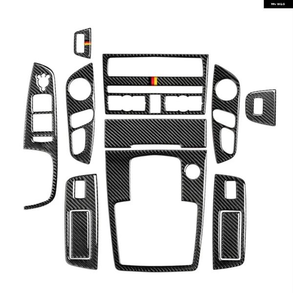 並行輸入品 アウディ Q7 インテリア ドア アームレスト ボタン フレーム カー アクセサリー用カーボン ファイバー CD パネル ウィンドウ コントロール 