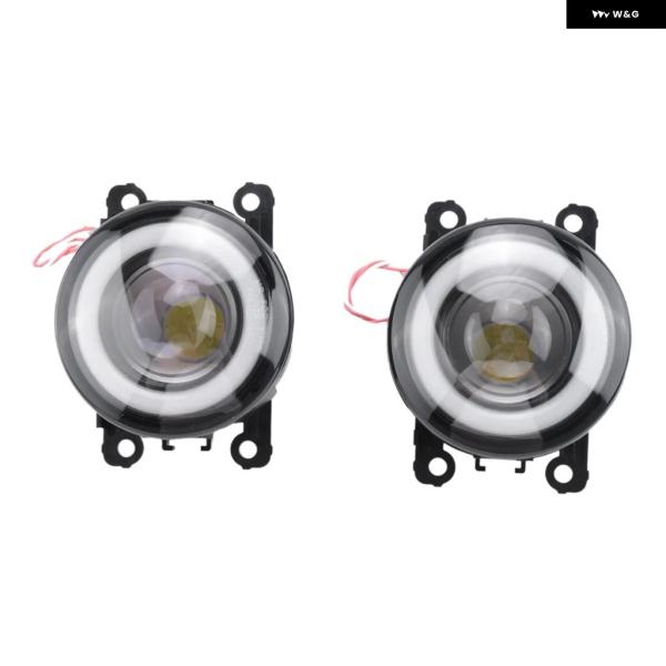 2 x LEDフォグ,エンジェルアイ付きフロントフォグライト,スズキジニーグランドビタラ,スイスft,sx4,スプラッシュ,ignis alto  xl7,hustler - AliExpress 車用LEDフォグランプアセンブリ エンジェルアイ デイタイムランニングランプ DRL 30W スズキ ジムニー SX4 グランドビタ