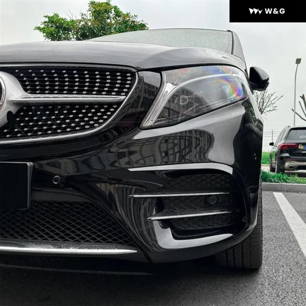 ベンツVクラスW447純正フロントバンパーメッキモールAMGライン ベンツVクラスW447純正フロントバンパーメッキモールAMGライン