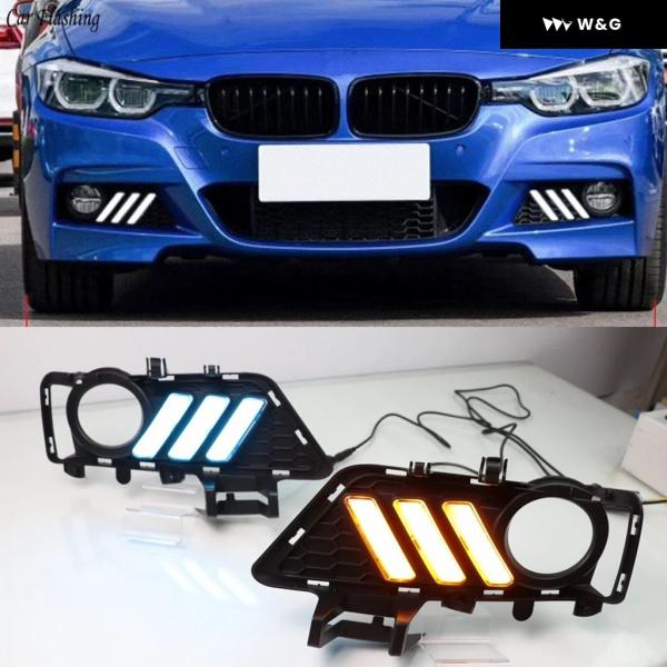 並行輸入品 BMW F30 F31 F35 3シリーズ 2013-19 デイタイム ランニングライト LED DRL フォグランプ ウィンカー