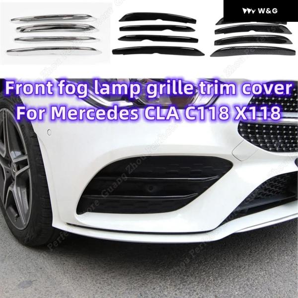 メルセデス ベンツ CLA CLA シューティングブレーク カー スタイリング 光沢フロント バンパー フェンダーリップ フォグランプ カバー ステッカー 20