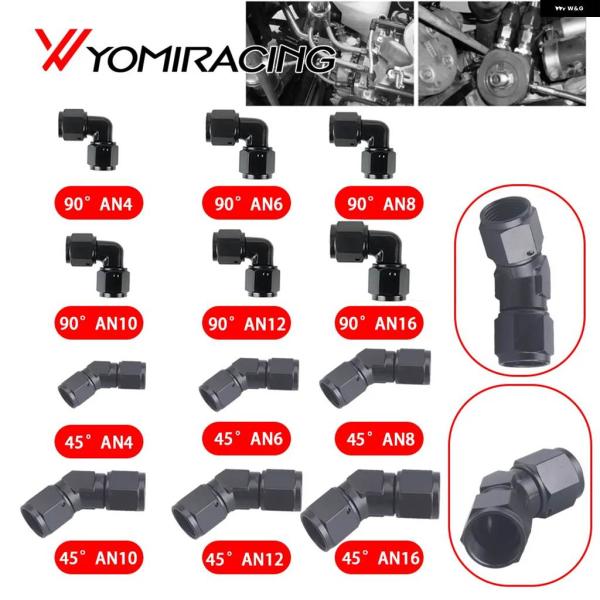 並行輸入品 45 90度 AN6 AN8 AN10 AN12 メス AN6 AN8 AN10 メスへ 油圧 ホースエルボ オイルクーラー ティングホース ティング