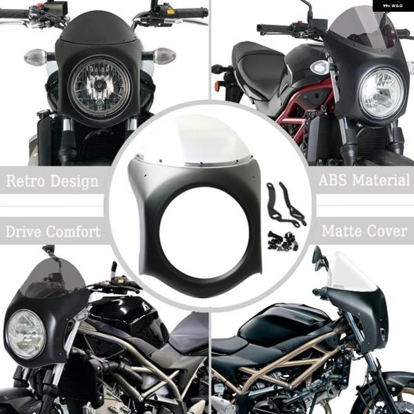 並行輸入品 ウインドスクリーン スポイラー ケース SV650 1999-2025 / SV650X オートバイ ウインドシールドカバー マット ウインド ディフレクター