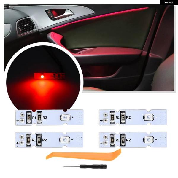 並行輸入品 LED ドア パネル ライト アンビエントライト アウディ A6 S6 2011 2012 2013 -2018 アバント クワトロ 2011-20