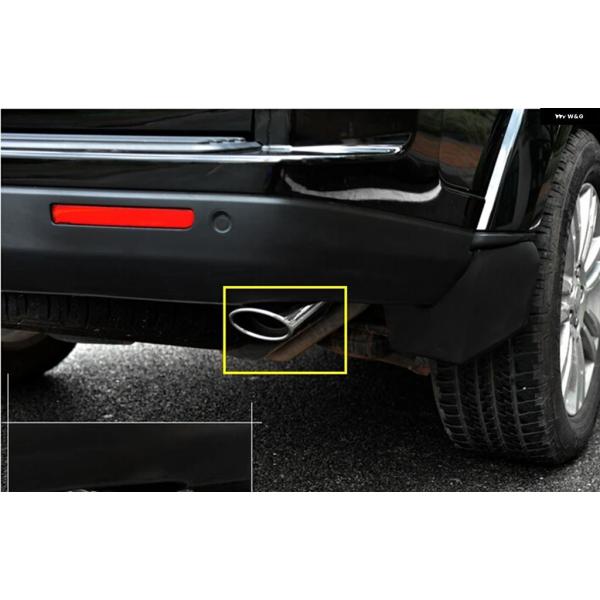 並行輸入品 カー リアテール マフラー チップエンド パイプ 2個 セット ランドローバー LR4 ディスカバリー4 2010-2015年モデル用