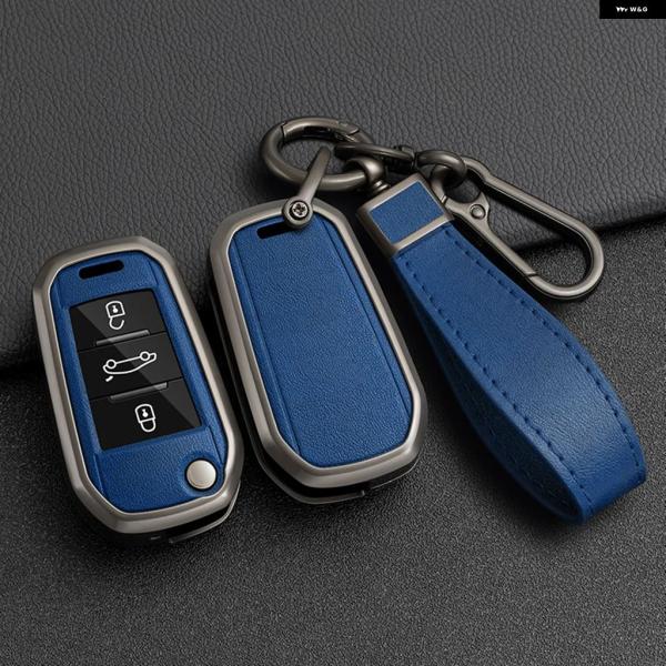 並行輸入品 シトロエン プジョー フリップ 折りたたみ 式キーケース カバー シェルフォブ C3 C4 ベルランゴ 2021 208 2008 301 308 3008 RCZ 508 408 307