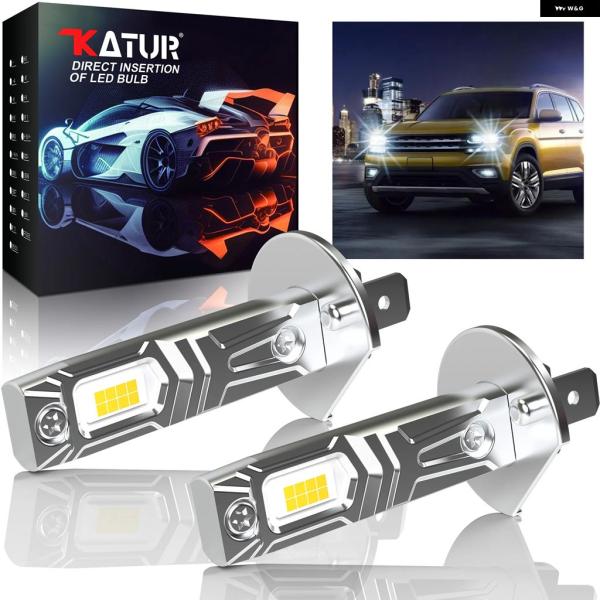 並行輸入品 フォード BMW アウディ E90 E34 E36 2 個 H1 LED ヘッドライト 電球 CANBUS 無極性 フィエスタ フォーカス MK2 