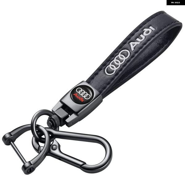 並行輸入品 アウディ レザー製カーキー チェーン リング キー ホルダー Sライン RS A4 B7 B9 A3 8P B8 B6 8V 8L A6 C7 C6