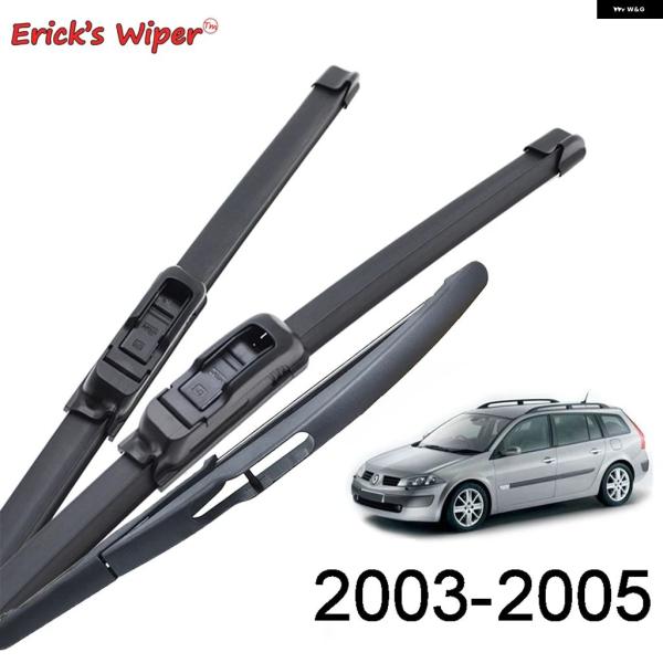 並行輸入品 フロントリア ワイパー ブレードセットルノーメガーヌスポーツツアラー 2003 - 2005 フロントガラス 窓 2 4 インチ 1 8 10