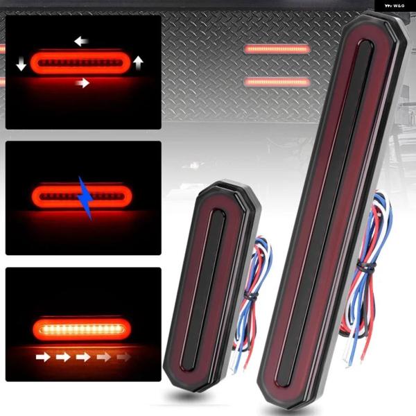 並行輸入品 125MM 220MM 3 IN 1 LED テールライト シーケンシャル ウィンカー ランプ リア ストップブレーキ ライト 12V 24V トラック トレーラー RV オートバイ