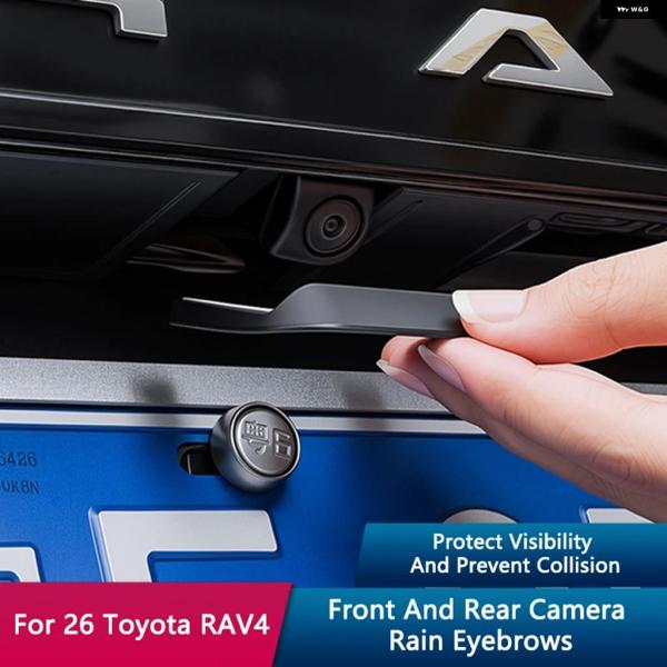 並行輸入品 トヨタ RAV4 エクステリア用カー カメラ カバー レインシールド フロントリア 防雨