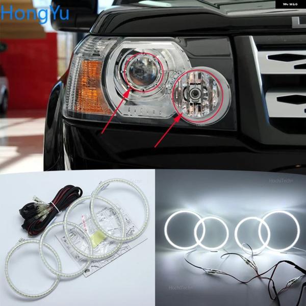 並行輸入品 ランドローバー フリーランダー2 2007年式用 ヘッドライト エンジェルアイ 超高輝度SMD LED キット リング 201ENON